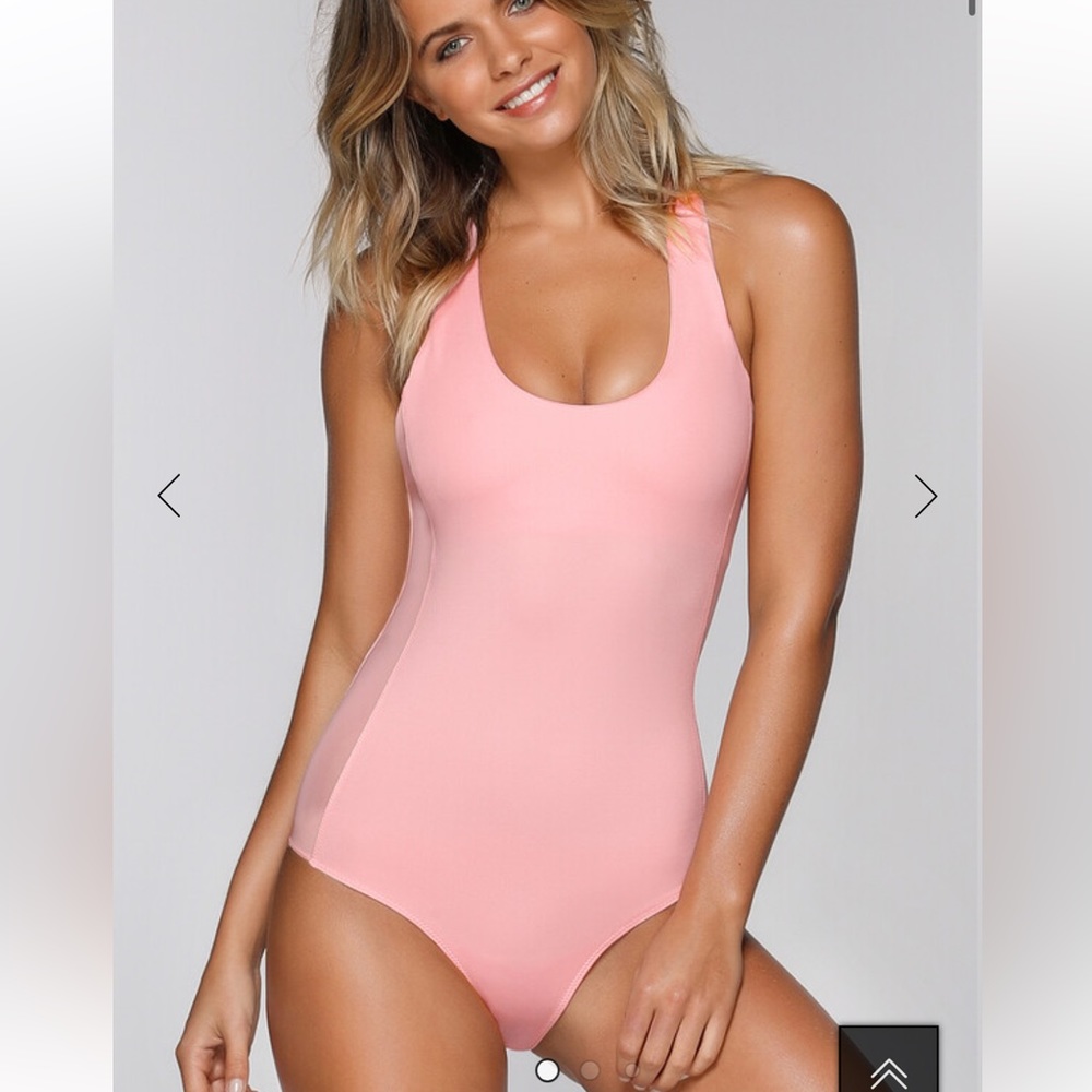 Lorna Jane Ellie Active Blush Pink Bodysuit XS